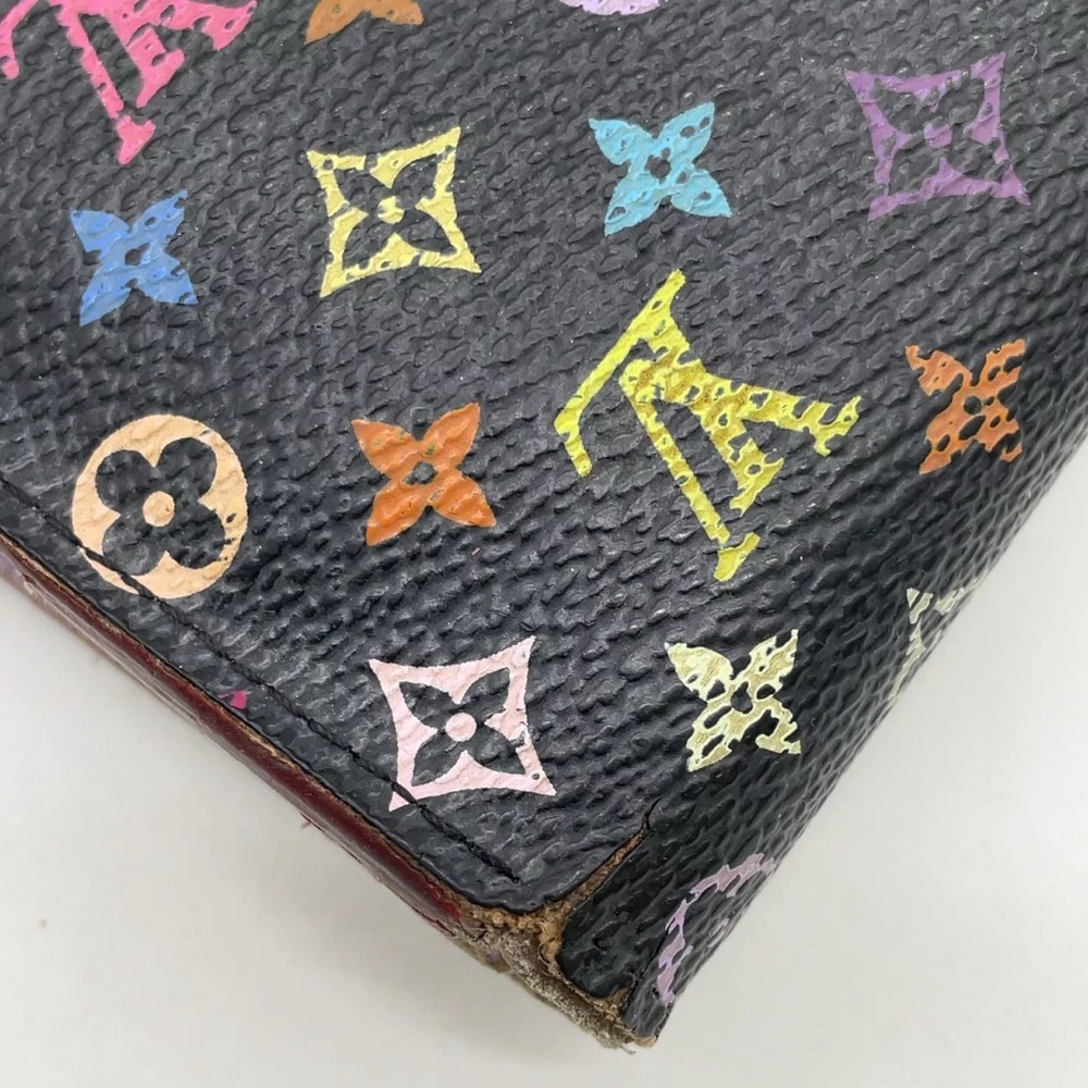 Auth Louis Vuitton Monogram Multicolor Portefeuille Insolite Wallet W/B - Picture 13 of 17